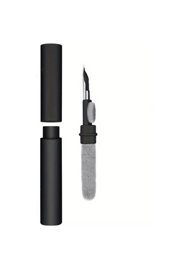 Fochsia 3ü1 Kulaklık Temizleme Kalemi Seti Siyah Yumuşak Fırça Ve Süngerli Kablosuz Kulaklık İçin