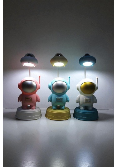 Parlaklığı Ayarlanabilir 3 Modlu Şarjlı Masa Lambası Beyaz