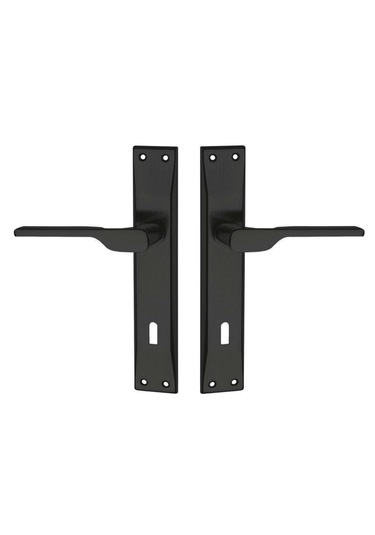 Aragon Siyah Aynalı Kapı Kolu Oda / Sessiz 40mm Oda Kapı Kilidi