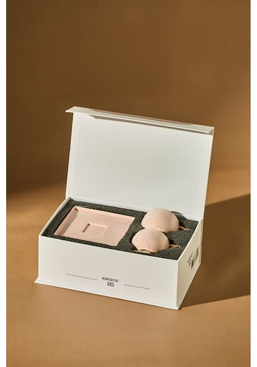 Karaca  Art Deco 2 Kişilik Kahve Fincan Takımı 80 ml Pembe