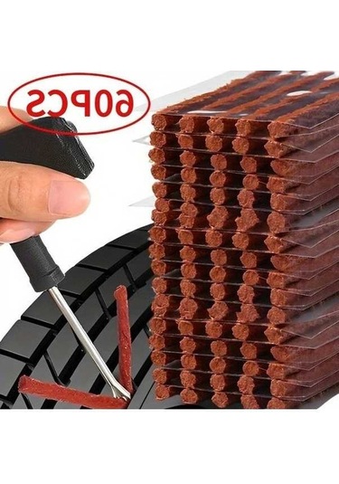 Fastbuy Turcoshop11 60 Adet Hızlı Lastik Onarım Seti, Oto Ve Motosiklet İçin Conta Şeridi