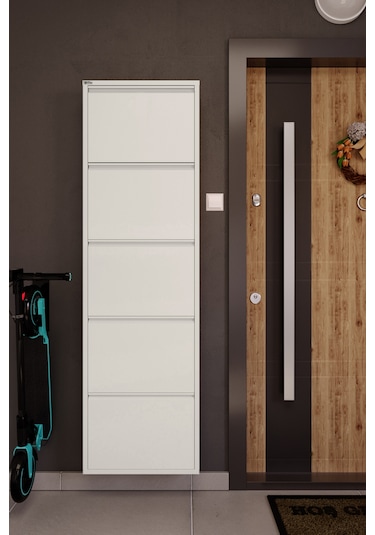 Ceha 5'li Metal Ayakkabılık - Beyaz K.AYK-5 /AB9010