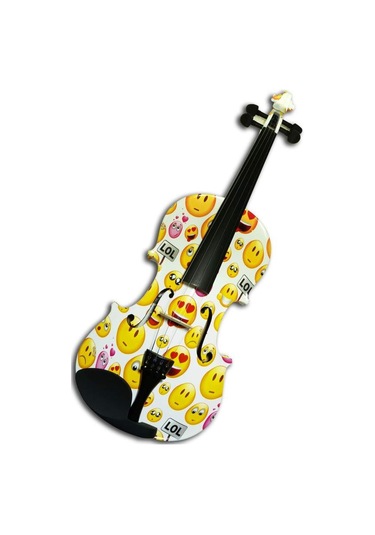 Paganini Mv012Wt Resimli Porselen Kaplamalı Profesyonel Keman Set
