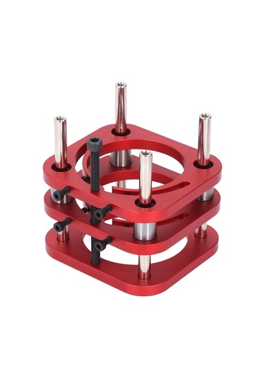 Tenfowee Alüminyum Router Masa Tabanı - 51mm Manuel Yükseklik Ayarı - 4 Pençe Sabitleme - Ahşap İşleme Uyumlu