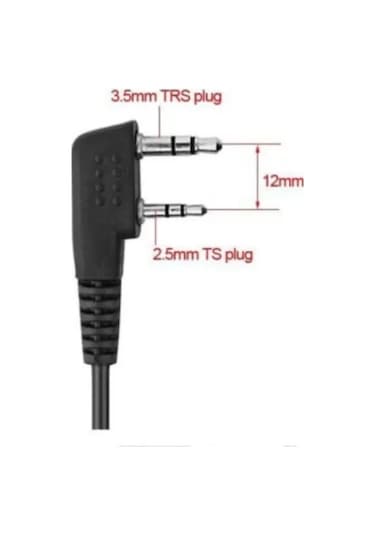 Quansheng UV-K5 UV-K6 Uyumlu Kablolu Mikrofonlu Kulaklık