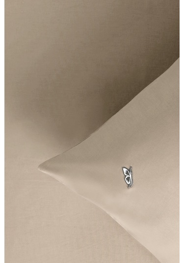 Sarev New Slow City Bej %100 Pamuk Tek Kişilik Lastikli Çarşaf Seti Bej