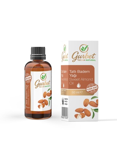 Tatlı Badem Yağı %100 Saf Doğal Seyreltilmemiş 50ml Sweet Almond Oil
