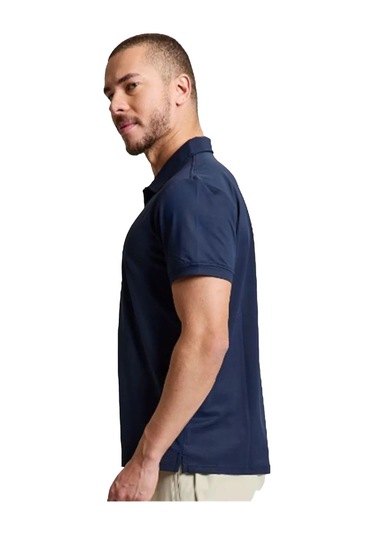 Slam Slam Tech Pique Polo Ls Erkek Mavi Tişört W13 Lacivert
