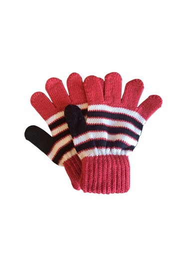 Kız Çocuk Eldiven Kırmızı 4-8 Yaş Kırmızı