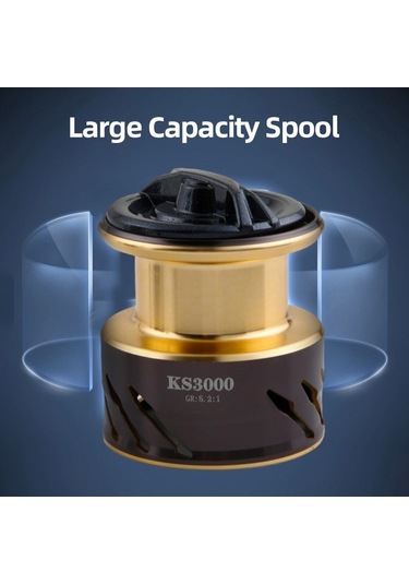 Artfulabode Ultralight Spollü Olta Metal Makarası Makarası Düzgün Balık Avı 5.2:1 4+1bb Qa