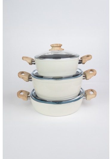 Masterchef Kristal 7 Parça Seramik Set Bej