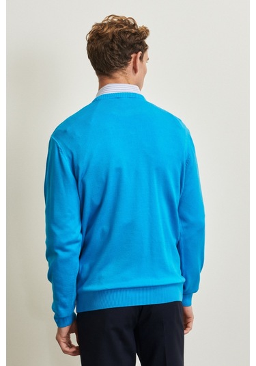 Altinyildiz Classics Erkek Turkuaz Standart Fit Normal Kesim Bisiklet Yaka Triko 4A4923100001TRK3XL Turkuaz Altinyildiz Classics Erkek Turkuaz Standart Fit Normal Kesim Bisiklet Yaka Triko 4A4923100001TRK3XL Turkuaz