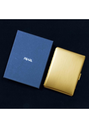 Pearl Japan Cosmos Metal Uzun Sigara Tabakası Satin Gold 9lu