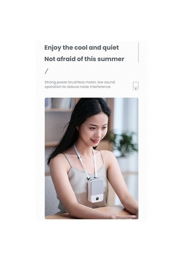 Gömlek Için Mini Bel Klipsi, Açık Hava Kampı Için Kalan Gücü Gösteren Taşınabilir Kişisel Boyun Fanı 3376 Renkli