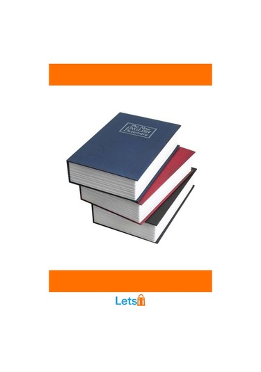 Gizli Kasa Kitap Görünümlü Dayanıklı Sözlük 1 Adet