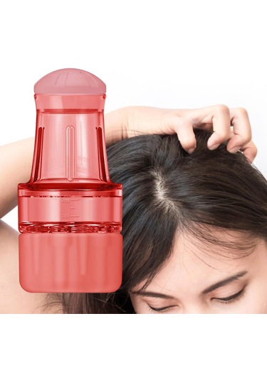 Suntek Saç Derisi Aplikatörü Tarak Mini Uçucu Yağ Ev Pembe