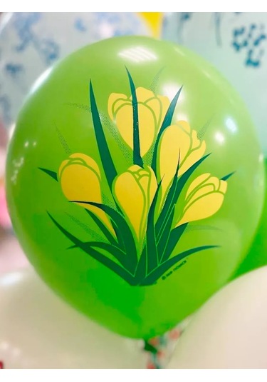 Riota Lateks Balonlar Bahar Çiçekleri 30 Cm 15 Adet 143676853 Açık Mavi