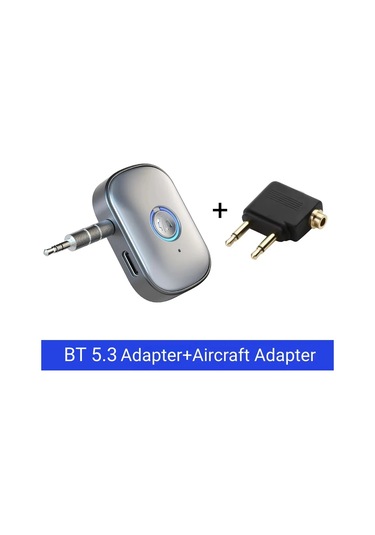 Kebidumeibluetooth 5.3 Ses Alıcı Gürültü Azaltmalı 3.5mm Aux Adaptör Uçak İçin Kablosuz Mikrofon Kırmızı V5.3