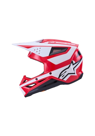 Alpinestars Sm3 Heath Off-road Kaskı Kırmızı Siyah Kırmızı - Siyah