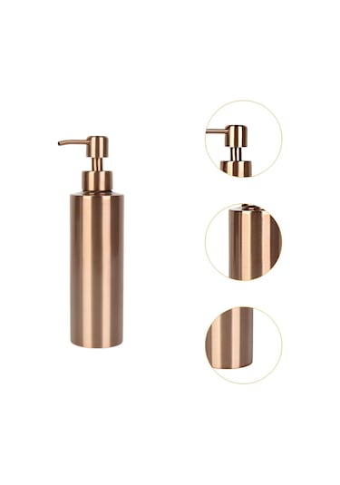 Suntek El Losyonu Şişesi Paslanmaz Çelik Metal Pompa Makyaj 350ml Diğer