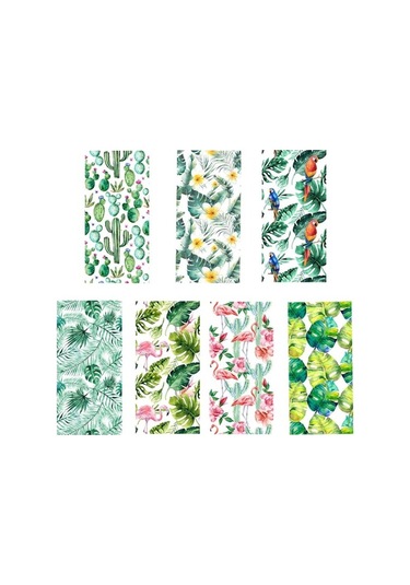 Pazly Tropikal Suntek Stil Lekeli Gizlilik Filmi Etiket Cam Buzlu 1. By Ahşap