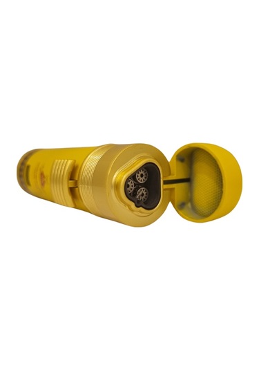 Monte Cristo Özel Üretim 3 Torch Pürmüz Sarı Puro Çakmağı - Tr7761