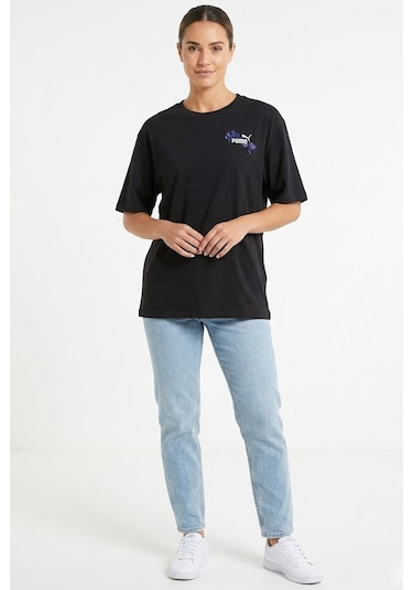 Puma Ess Nature 2.0 Kadın Tişört SIYAH