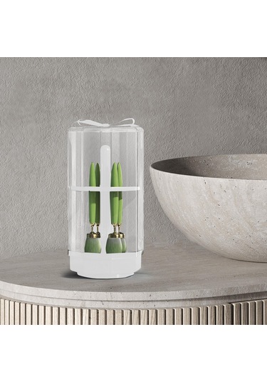 Suntek Makyaj Fırçası Kurutma Rafı Vanity Table White Için Beyaz