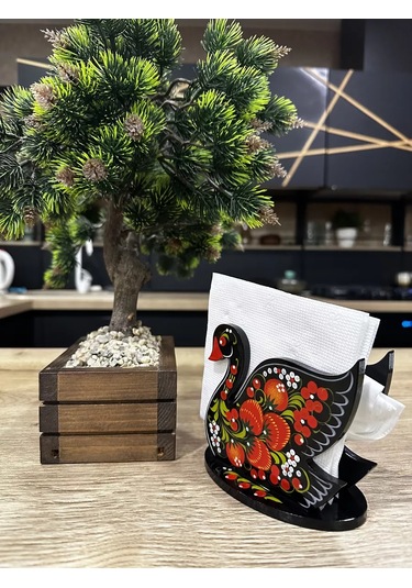 Olimp Suveniry Ahşap Pekin Ağzı Peçetelik 218890097 Kırmızı