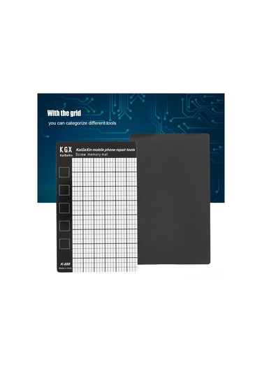 Folinda Ev Telefon Tamiri İçin Evrensel Manyetik Vida Tutucu, Izgara Desenli Parça Takip Matı, Kayıp Olmasını Engeller