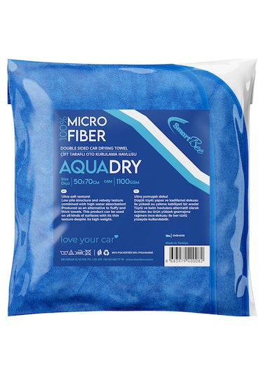 Smartbee Aquadry Oto Kurulama Havlusu 50x70cm 1100gsm Mav,