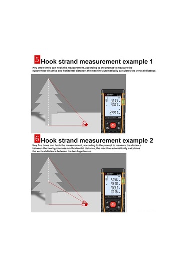 Besthome1 Sndway Kızılötesi Lazerli Yüksek Hassasiyetli Ölçüm Cihazı, 120m Mesafe Ölçer
