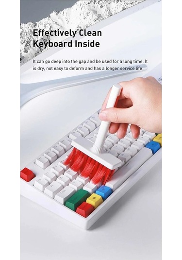 Larimar Bilgisayar Klavye Kulaklık Temizleme Araçları Tuş Çektirme Seti 5 'li Temizlik Fırça Seti