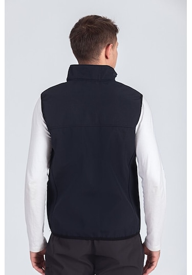 Vatan Tekstil Softshell Dik Yaka Erkek Yelek Lacivert
