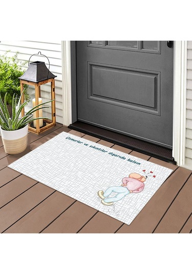 Dışarıda Kalsın Kapı Önü Paspas Lovebug-t