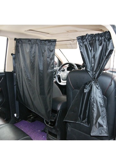 Dancemonkey Cbtx 190 T Ipek Kumaş Araba Bölme Perdesi, 2 Arka Pencere İle Gizlilik,