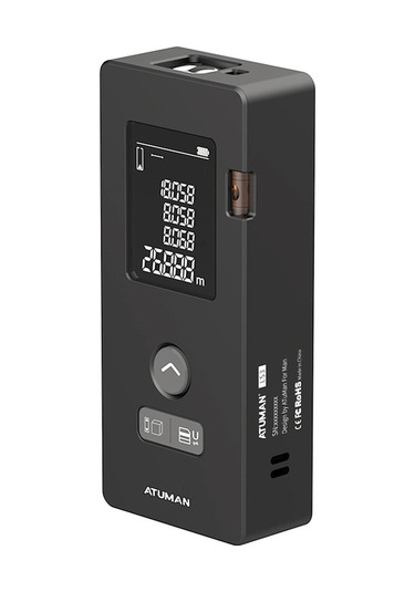 60m Enstrüman, 2mm Hassasiyetli Kızılötesi Ölçüm Aleti, 2.0 İnç Işıklandırmalı Ekran, Abs Malzeme, Taşınabilir Dijital Metre, Siyah