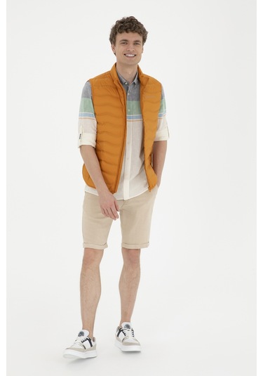 U.s. Polo Assn. Erkek Kiremit Yelek Dokuma 50280831-vr031 Kırmızı U.s. Polo Assn. Erkek Kiremit Yelek Dokuma 50280831-vr031 Kırmızı