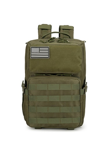 Dianziye Büyük Kapasiteli Taktik Sırt Çantası - Kamp, Yürüyüş Ve Günlük Kullanım İçin Çok Fonksiyonlu Yeşil