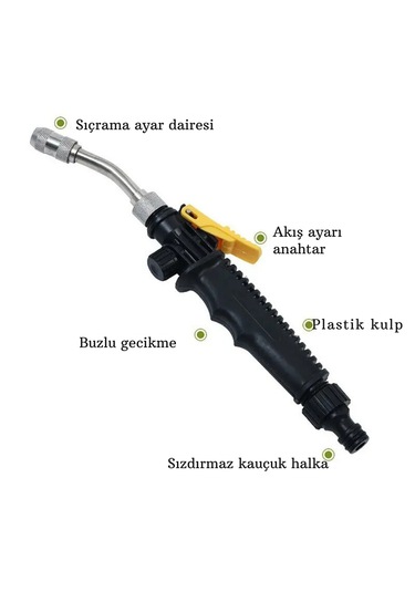 Monozone 30cm Bahçe Sulama Yüksek Basınçlı Metal+plastik Sulama