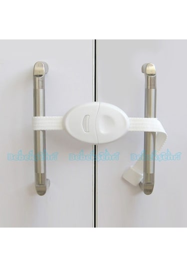 Evokids Çift Kapaklı Askılı Dolap Kilidi (3 Lü Set) Çok Renkli