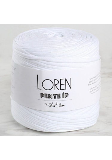 Büro Ev Ofis Hobi Dikiş Atölyesi İçin Beyaz Penye Kumaş El Örgü İpi