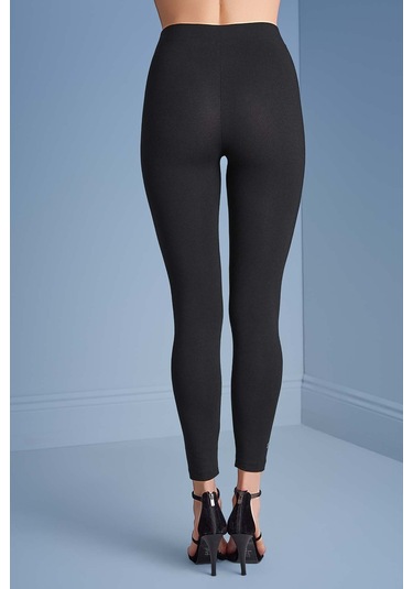 Dar Paça Siyah Penye Tayt SiYAH