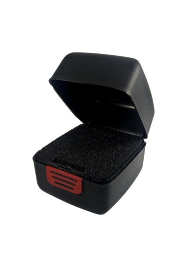 Özer Kutu Siyah Sert Plastik Saat Kutusu 6 Li Paket İçi Süngerli Siyah