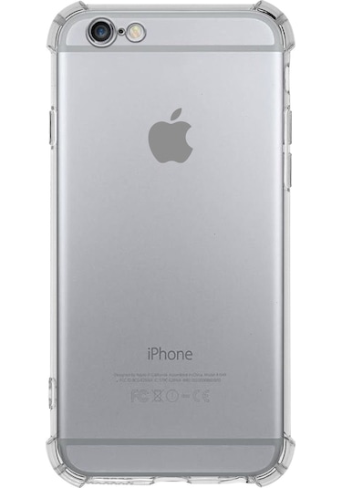 Apple Uyumlu iPhone 6 Köşe Korumalı Airbag Antishock Silikon Kapak