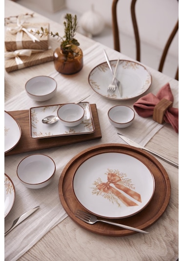 Kütahya Porselen Serenza 14 Parça 6 Kişilik Kahvaltı Takımı 417663 Çok Renkli