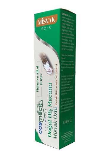 Cosmecit Misvak Özlü Doğal Diş Macunu 125 Gr