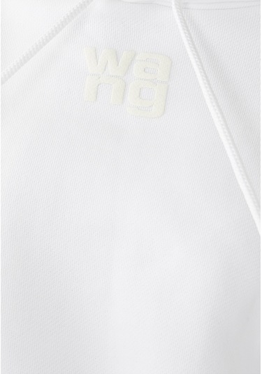 T By Alexander Wang Klasik Rahat Kadın Sweatshirt Beyaz