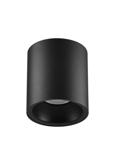 Silindir Sıva Üstü Led Spot Siyah-siyah 5w