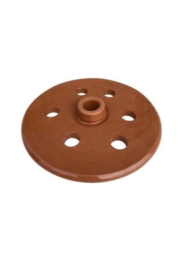 Toprak Sarma Taşı 22 CM Delikli Kapak Toprak